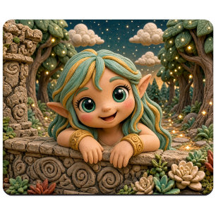Tapis De Souris Bébé Elfe Mignon, Mythique