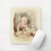 Tapis De Souris Bébé endormi (Avec souris)
