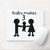 Tapis De Souris Bébé Fait Trois (Avec souris)