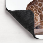 Tapis de souris bébé girafe (blanc) (Coin)