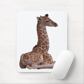Tapis de souris bébé girafe (blanc) (Avec souris)