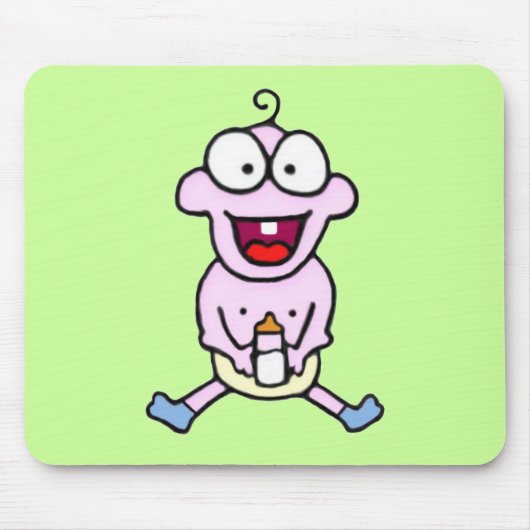 Tapis De Souris Bébé heureux Mousepad (Devant)