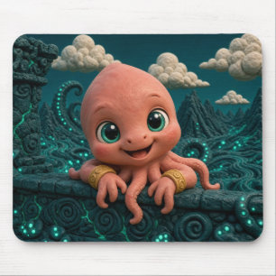 Tapis De Souris Bébé Kraken Mignon, Mythique