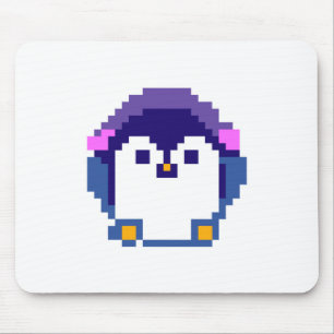 Tapis De Souris Bébé manchot pixelisé mignon