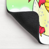 Tapis De Souris Bébé mignon de dragon en oeuf criqué - (Coin)