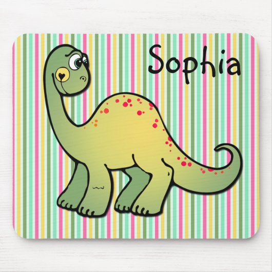 Tapis De Souris Bébé mignon Dinosaur Mousepad pour une fille (Devant)
