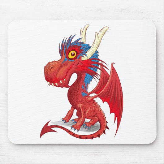 Tapis De Souris Bébé mignon Dragon (Devant)
