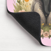 Tapis De Souris Bébé mignon Eléphant Calf Fleur sauvage Wanderlust (Coin)