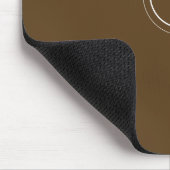 Tapis De Souris Bébé monogramme simple Mousepad bleu (Coin)