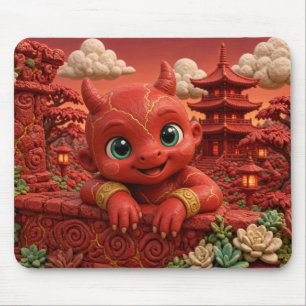 Tapis De Souris Bébé Oni Mignon, Mythique