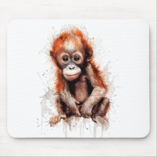Tapis De Souris Bebé Orangután