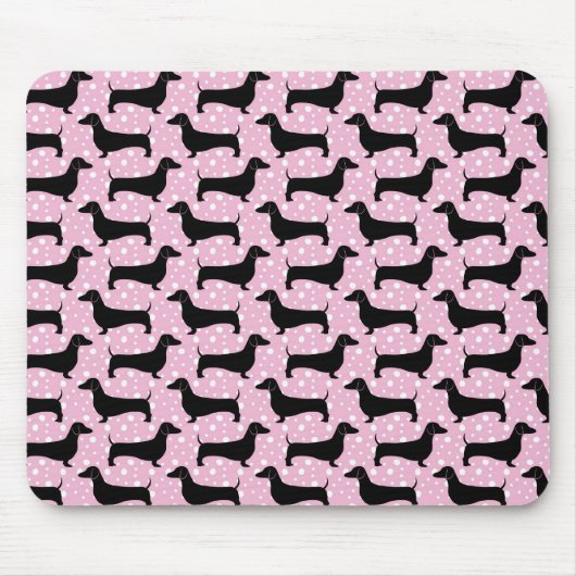 Tapis De Souris Bébé Polka rose (Devant)