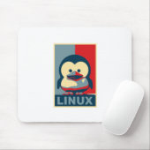 Tapis De Souris Bébé Tux Linux (Avec souris)