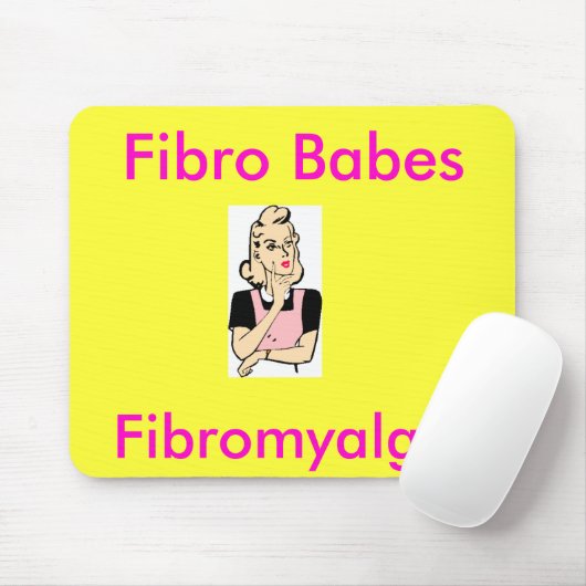 Tapis De Souris Bébés fibro, fibromyalgie (Avec souris)