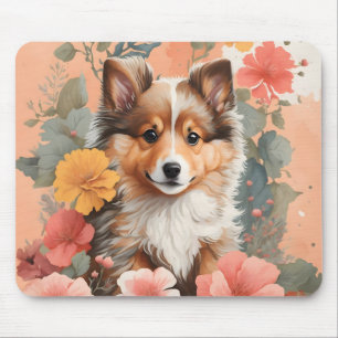 Tapis De Souris Bébés mignons animaux Chipette Chien Chien de Sh