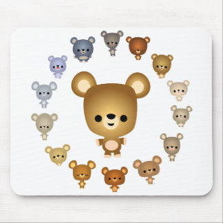 Tapis De Souris Bébés Ours Cartoon mignonne Mousepad