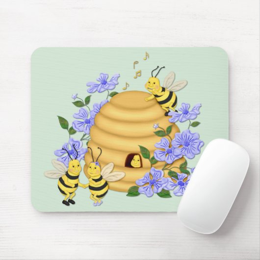 Tapis De Souris Bee Dance (Avec souris)