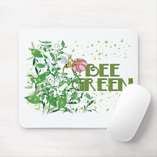 Tapis De Souris Bee Green (Avec souris)