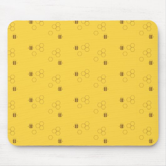 Tapis De Souris Bee Honeycomb Pattern (Devant)
