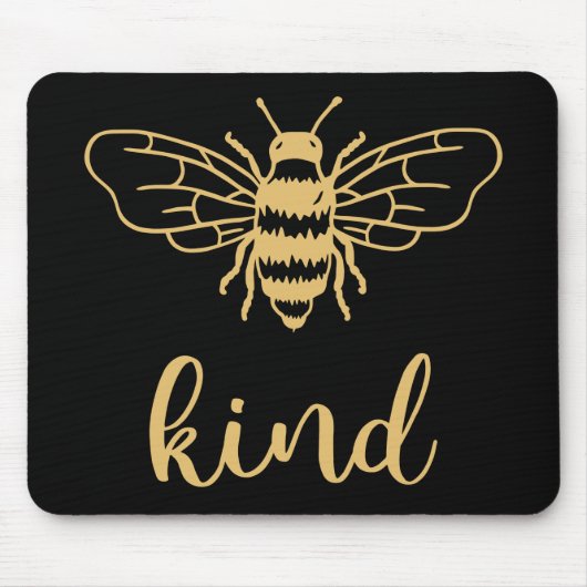 Tapis De Souris Bee Kind Gold Mouse Pad (Devant)