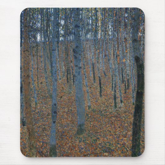 Tapis De Souris Beech Grove I by Gustav Klimt Painting Artwork (Devant)