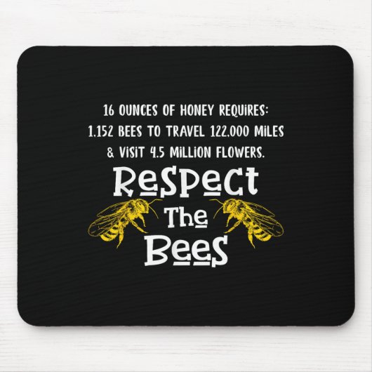 Tapis De Souris Beekeeng Fournitures Miel Bee Hive Bumble Bee Keep (Devant)