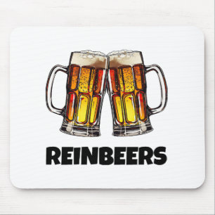 Tapis De Souris Beer Christmas Reinbeers