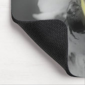 Tapis De Souris Beetle sur Mullein Fleur Noir Blanc Mousepad (Coin)
