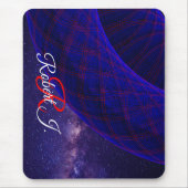 Tapis de souris Beignets Bleus Dans L'espace (Devant)