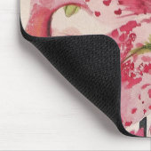 Tapis De Souris bel oiseau bleu sur un lis d'astronome (Coin)