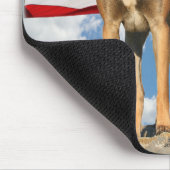 Tapis De Souris Belge Malinois avec le mousepad de drapeau (Coin)