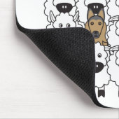 Tapis De Souris Belge Tervuren chez les moutons (Coin)