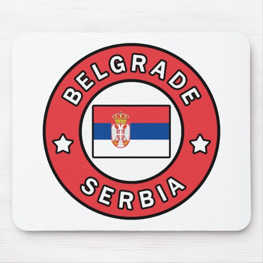 Tapis De Souris Belgrade Serbie (Devant)