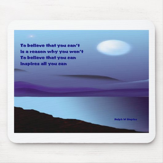 Tapis De Souris Believe that you can (Devant)