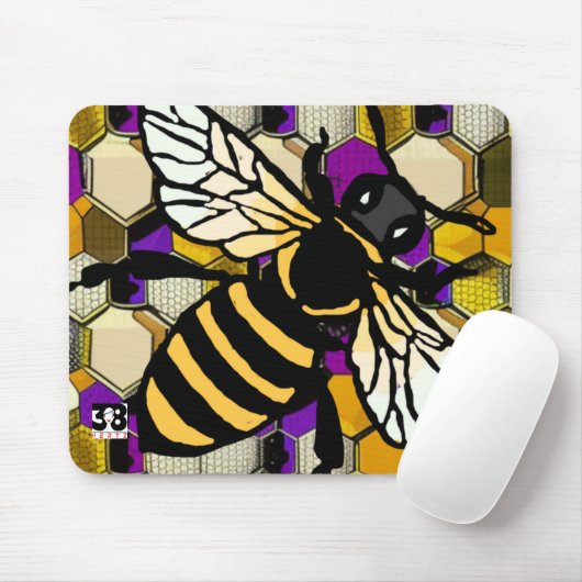 Tapis De Souris Belle abeille (Avec souris)