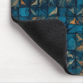 Tapis De Souris Belle apparence patchwork en sarcelle foncée (Coin)