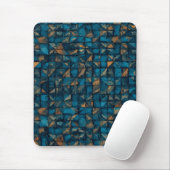 Tapis De Souris Belle apparence patchwork en sarcelle foncée (Avec souris)