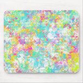 Tapis De Souris Belle aquarelle colorée bleu vert (Devant)