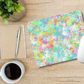 Tapis De Souris Belle aquarelle colorée bleu vert