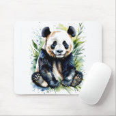 Tapis De Souris Belle aquarelle Panda Bear (Avec souris)