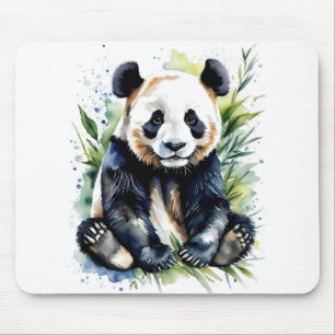 Tapis De Souris Belle aquarelle Panda Bear
