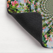 Tapis De Souris Belle boho rose, roses rouges, aquarelle florale (Coin)