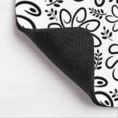 Tapis De Souris Belle bouche noire et blanche (Coin)