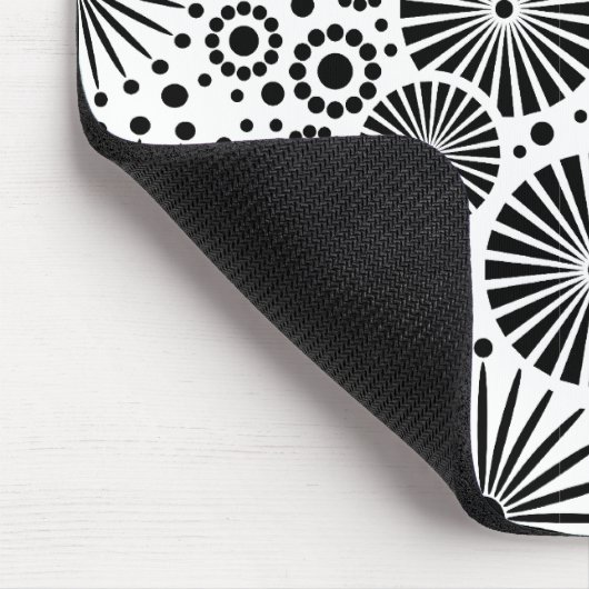 Tapis De Souris Belle bouche noire et blanche (Coin)