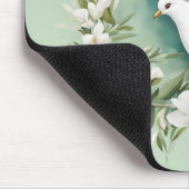 Tapis De Souris Belle colombe blanche (Coin)