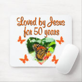 TAPIS DE SOURIS BELLE CONCEPTION DE 50E ANNIVERSAIRE (Avec souris)