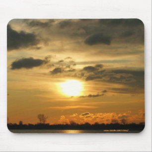 Tapis De Souris Belle conception de mousepad de lever de soleil