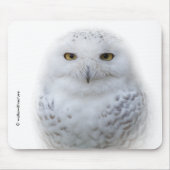 Tapis De Souris Belle, Dreamy et Serene Snowy Owl (Devant)