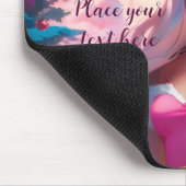 Tapis De Souris Belle fille de Noël rose 01 (Coin)