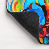 Tapis De Souris Belle fleur abstraite (Coin)